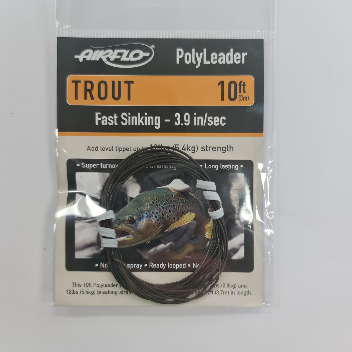 Airflo Poly Leader Trout 10ft Fast Sinking High Country Outfitters