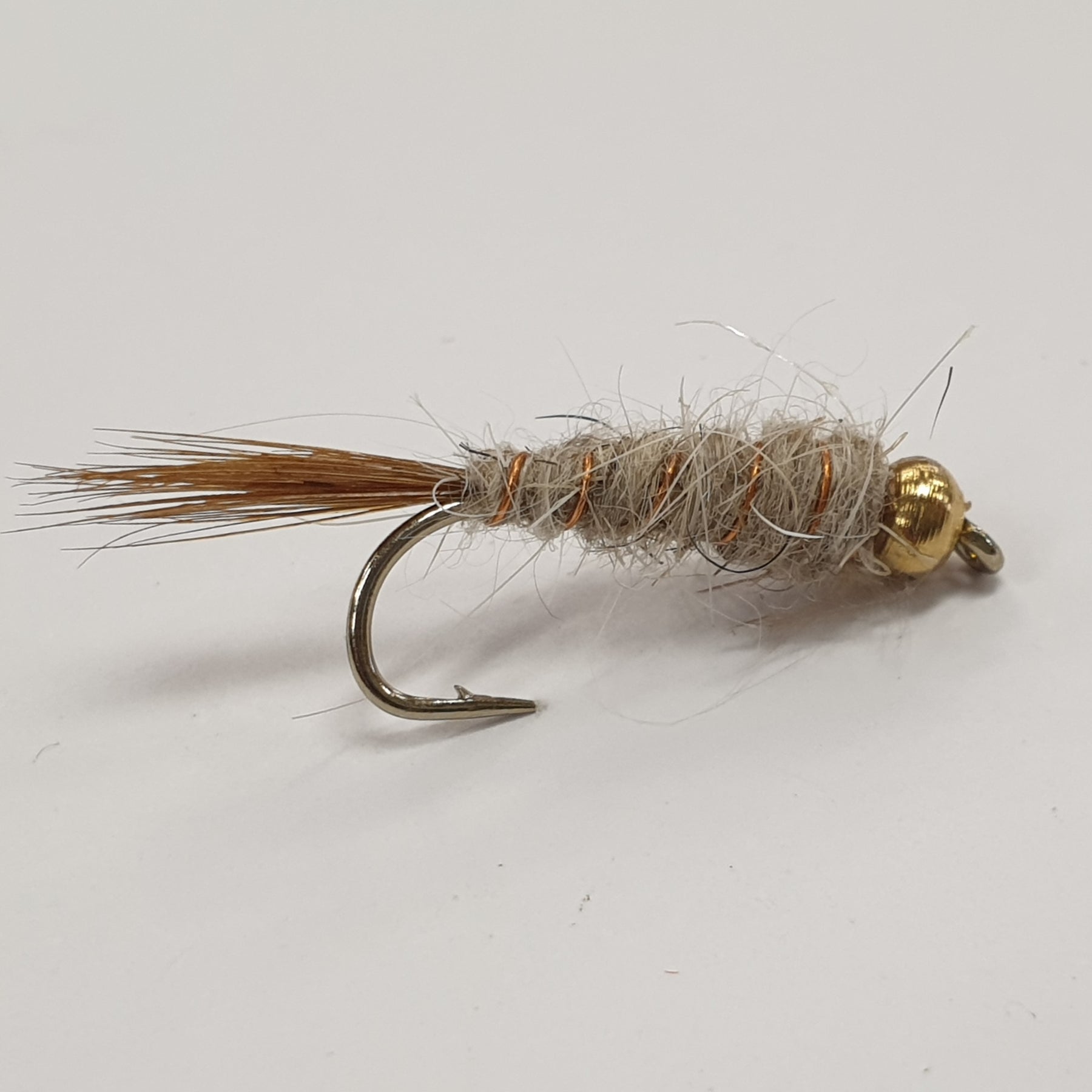 thumbnail image 2 of 6 Tungsten Bead Hare & Copper Nymphs – Fly Fishing Flies Size #12, #14 2 of 3